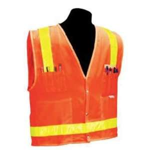  Class 2 Safety Vest Safety Vest,Class 2,L,Orange