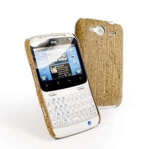  Tuff Luv Cork shell for HTC ChaCha   Light Brown 