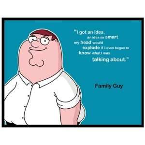 Postcard FAMILY GUY   PETER GRIFFIN (I Got An Idea 