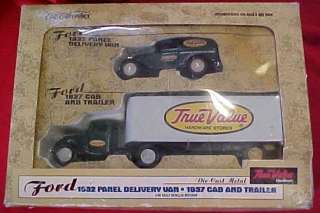 1995 Ertl True Value 1932 Panel Delivery & 1937 Truck  