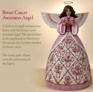   HOPE MAKES ANYTHING POSSIBLE PINK BREAST CANCER ANGEL W HEART  