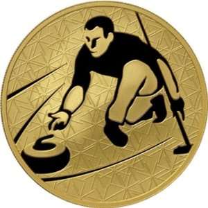  Russia  2010  1 Oz Gold   Olympic Games  Curling 