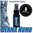   Derma Numb Topical Numbing Anesthetic DURING Tattoo Painless Spray 1oz