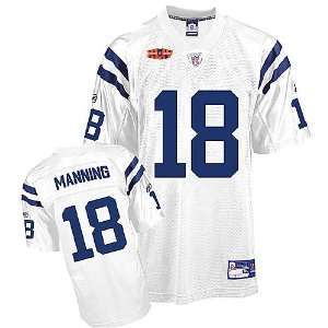 Peyton Manning Indianapolis Colts 2009 White Super Bowl XLIV 44 Jersey