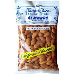 Almonds, Whole, Unsalted 12oz (6 Pack)  Grocery & Gourmet 