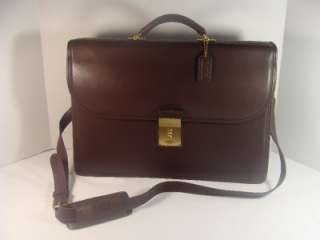 Attractive COACH Professional Business LEATHER Briefcase NEW Cond 