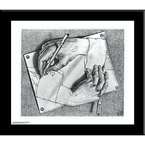  M.C. Escher Drawing Hands FRAMED ART 26x30 Everything 