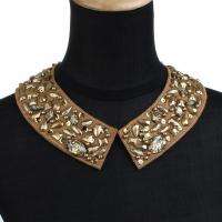 Women Vintage Silver Hollow Gold Peter Pan Collar Choker Pendant 