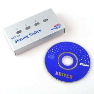 Port USB 2.0 Printer Scanner Auto Sharing Switch Box  