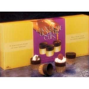 Astors Chocolate Liqueur Cups   12 Count Box  Grocery 