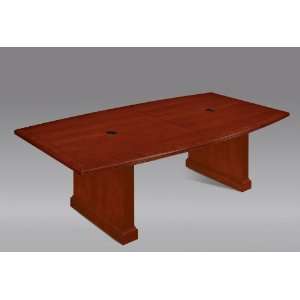   Boat Shaped Expandable Table in Brown Cherry