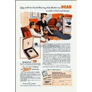  1951 Vintage Ad Zenith   Hearing Aids 