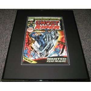  GHOST RIDER #1 1973 MARVEL FRAMED MATTED POSTER 16x20 