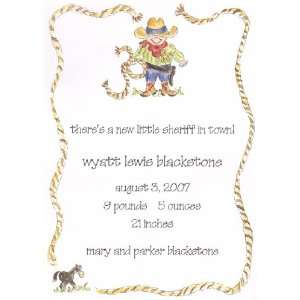  Cowboy Rope Party Invitations