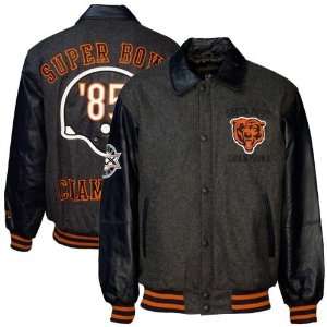 Chicago Bears Charcoal Wool/Leather Super Bowl Champions Commemorative 
