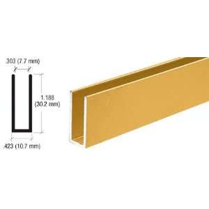  CRL Gold Anodized Aluminum Channel Extrusion with 1 3/16 