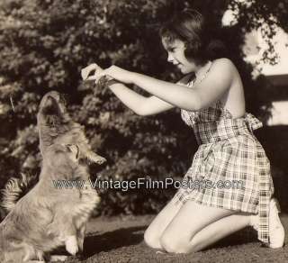 Young JUDY GARLAND & Dogs, original 1937 candid still, 2 yrs before 