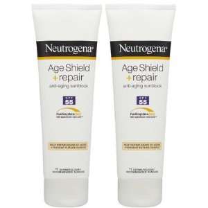  Neutrogena Age Shield Repair Sunblock Lotion SPF 55 3 oz 