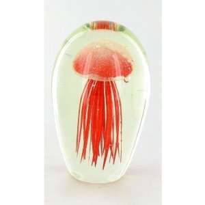   Jelly Fish Jellyfish Paperweight Statue w/ Free Light Base Office