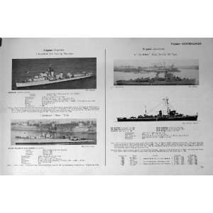  1953 54 Battle Ships Flores Ternate Speijk Marnix WW1 