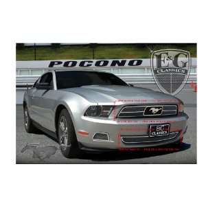  FORD MUSTANG 2010 2012 FINE MESH CHROME GRILLE GRILL KIT 