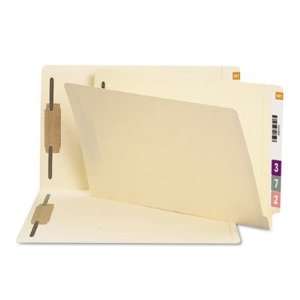  Smead 100 Recycled Manila End Tab Folders with Fasteners 