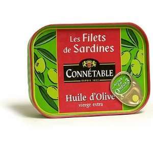 Connetable French Sardines in Extra Virgin Olive Oil   3.5 oz.  