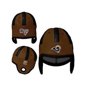  Reebok St. Louis Rams Faux Leather Helmet Head Cap Sports 