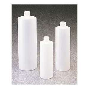 Cylinder Round Bottles, High Density Polyethylene, Narrow 