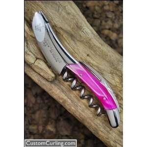  Laguiole en Aubrac Corkscrew with Pink Acrylic Handle 