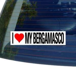   BERGAMASCO   SHEEP DOG   Dog Breed   Window Bumper Sticker Automotive