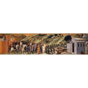  FRAMED oil paintings   Pietro Lorenzetti   24 x 6 inches 
