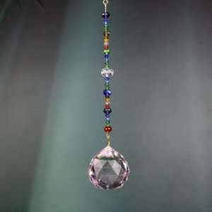  Crystal Suncatchers Color Beads 24% lead Crystal Chain 4.5 