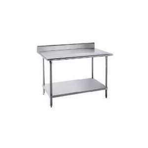   132 Stainless Steel Commercial Work Table with Un