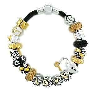  Bling Jewelry Hot Kiss Bead Bracelet 925 Silver Compatible 