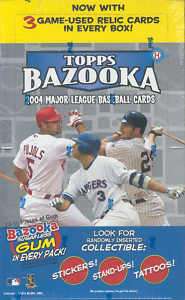 2004 Topps Bazooka MLB Major League Baseball Hobby Box  