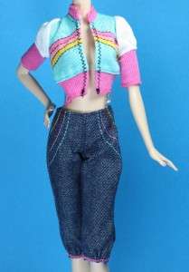 Barbie Denim Capri Pants and Cropped Jacket outfit  