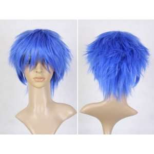 Cosplayland   Vocaloid Kaito Short Hair Blue Layered Party Theater 
