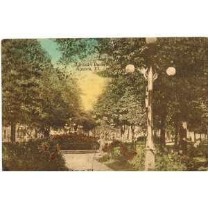   Vintage Postcard   Lincoln Park   Aurora Illinois 