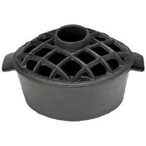Quart Blue Black Cast Iron Steamer Pot and Lattice Top  
