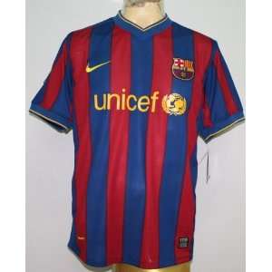  Barcelona home 09/10 # 9 Ibrahimovic size M soccer jersey 