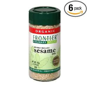 Frontier Organic Hulled Sesame Seed, 2.29 Ounce Container (Pack of 6 