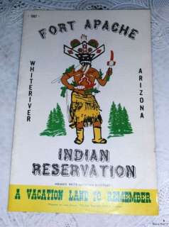 Vintage Brochure   1967 Fort Apache Indian Reservation  