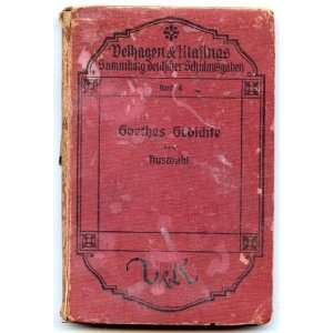  Goethes Gedichte Auswahl 1920 Goethe Books