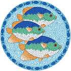 Underwater mosaic fish large swimming pool art murals  