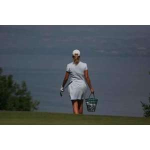 Golf Lady at Practice   Peel and Stick Wall Decal by Wallmonkeys 