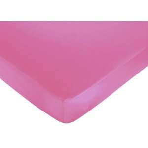  Geometric Pink Crib Sheet   Solid Pink Baby