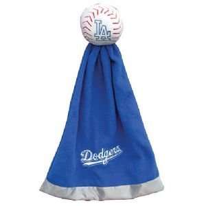 Los Angeles Dodgers Plush MLB Baseball with Attached Security Blanket.