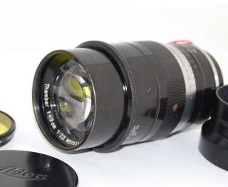 Very clean glass, uncoated Thambar lens for Leica screw mount cameras 