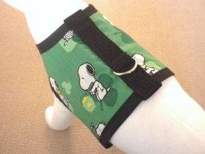 Snoopy Saint Patricks Day Dog Harness Vest Apparel  